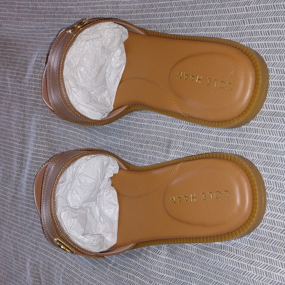 ๐ฃCOLE HAAN Charlotte Slide Sandal in Pecan Leather - Picture 12 of 14